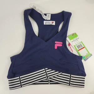 Neu mit Etikett Fila x Christopher Bevans blau Tennis Sport Top BH XS - Bild 1 von 7
