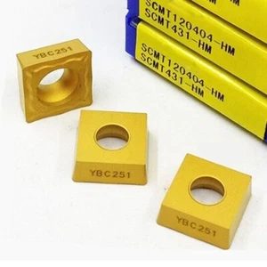 10PCS SCMT120404-HM ZM251 SCMT431-HM square CNC Carbide turning insert For steel - Picture 1 of 3