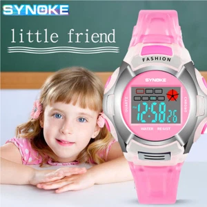 Reloj electrónico digital para niños impermeable niños niños niñas relojes deportivos LED - Imagen 1 de 37