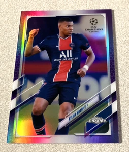 Topps 2021 cromo refractor púrpura #95 Kylian Mbappe/250 - Imagen 1 de 2