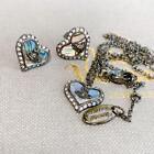 Vivian Shell Heart Necklace Earrings Set