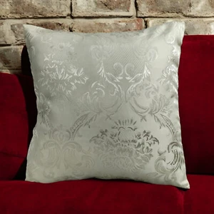 Cushion Covers Golden Cream Set of 2 - Floral 16X16" 40X40cm Quality Fabric Zip - Picture 1 of 8