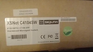 Siqura XSNet C4104SW Ethernet gehärteter Managed Switch 4*10/100+2*100SFP - Bild 1 von 2
