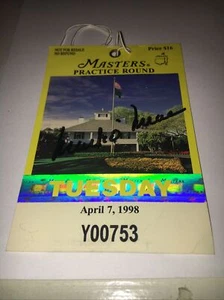 Mark O Meara Winner Signed 1998 Masters Ticket - Picture 1 of 1