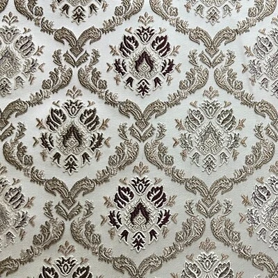Luxe Jacquard Damask Fabric, 54" Wide, for Upholstery Window Craft, Sold by Yard - Image 1 of 4