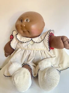 Cabbage Patch Kids Baby Rare 1978 1982 Black African American Bald Brn Eyes 14” - Picture 1 of 10
