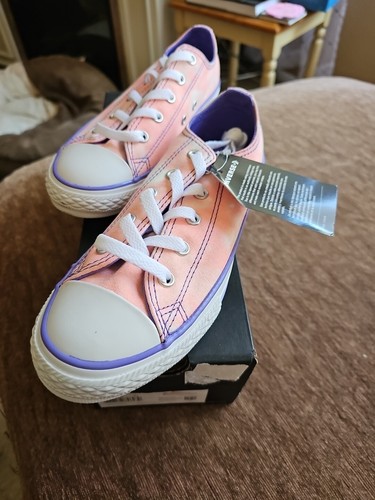 Sneakers basse nuove Converse All Star corallo sbiancato TAGLIA 2 5