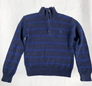 Polo Ralph Lauren Preppy Sweater Nautical Stripes Vintage Classic Youth Sz Small - Picture 1 of 5