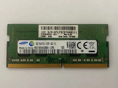 HP 820570-001, Samsung 8GB DDR4 2133MHZ PC4-17000 Laptop SODIMM Memory Ram - Image 1 of 4