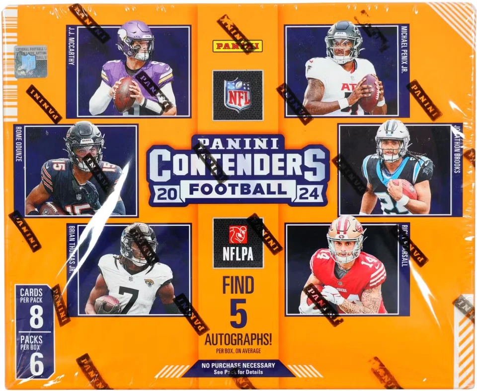 2024 Panini Contenders Football Hobby PYT Box Break #736 - 5 Auto Break!