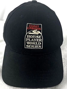 Baseball Hat/Cap Black w/Coast Casinos Horse Player World Series Embroidery - Picture 1 of 6