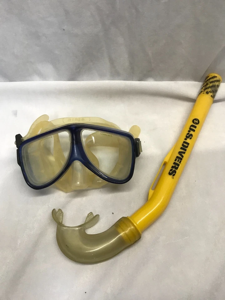 Falda de silicona azul/amarillo transparente Sporasub US Divers buceo buceo buceo Foto 1 de 4