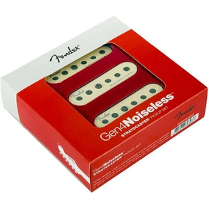 Genuine Fender GEN 4 Noiseless Stratocaster/Strat Guitar Pickup Set - AGED WHITE - Picture 1 of 2