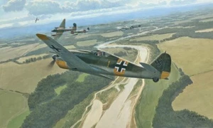 Original Aviation Art: Focke Wulf Fw-190 original painting - Picture 1 of 4