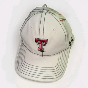 Texas Tech Red Raiders Under Armour Adjustable Hat Women's White New NCAA Big 12 - Picture 1 of 2
