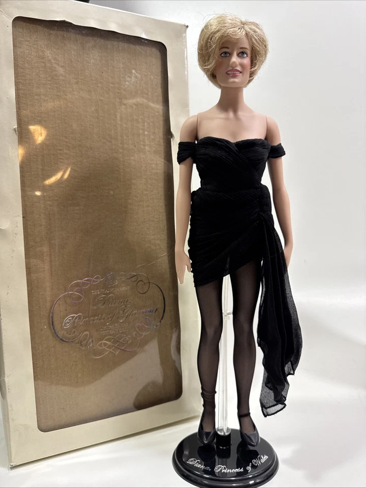 Muñeca retrato Franklin Mint Diana, princesa del glamour edición limitada Foto 1 de 4