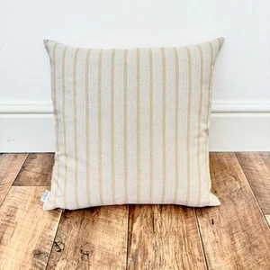 1692. Handmade Yellow Herringbone Stripe LINEN blend Cushion Cover,Various sizes - Picture 1 of 4