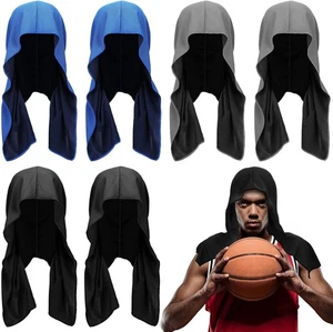 Bencailor 6 Pcs Cooling Hoodie Towel for Face one size, Gray/Royal Blue/Black  - Picture 1 of 8