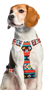 Arnés reflectante para perros sin tirar mango y clip frontal almohadilla suave ajustable talla M - Imagen 1 de 2