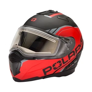 Polaris Modular 2.0 Snowmobile Helmet Anti Scratch Fog ProClip DOT Approved Red - Picture 1 of 4