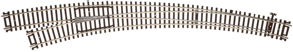 Atlas HO Scale Code 83 Custom Left-Hand Curved Turnout/Switch Model Train Track - Image 1 of 1