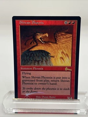 Shivan Phoenix Foil Urza's Legacy Near Mint Never Played Mtg Magic The Gathering - Image 1 of 3