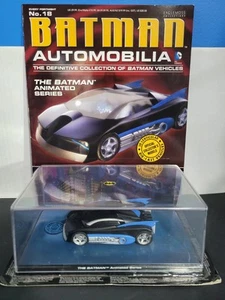 The Batmobile Batman Animated Series 1:43 Die Cast Eaglemoss Model w/ Book - Picture 1 of 2