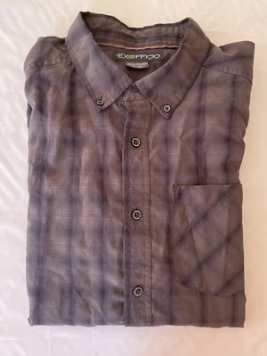 ExOfficio Button Up Shirt Mens XL Multicolor Plaid Performance Pockets Outdoor - Image 1 of 4