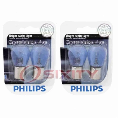 2 pc Philips Back Up Light Bulbs for Pontiac 6000 Acadian Astre Beaumont au - Image 1 of 4
