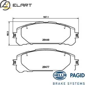 BRAKE PAD SET DISC BRAKE 8DB 355 043-871 FOR LEXUS RXNXII TOYOTA RAV SUZUKI - Picture 1 of 8