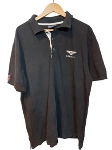 BENTLEY Men's Polo Shirt XL Black - Picture 1 of 8