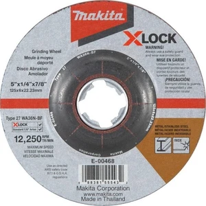 Makita E-00468 X-Lock 5" x 1/4" x 7/8" Type 27 General Purpose 36 Grit Abrasive - Picture 1 of 7