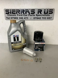 Sierra Sapphire 4x4 Cosworth Service Kit 10/60 Mobil1 Oil/Bosch Oil Filter - Picture 1 of 4