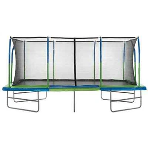 Upper Bounce Mega Trampoline with Fiber Flex Enclosure System, 10' X 17' - Picture 1 of 5