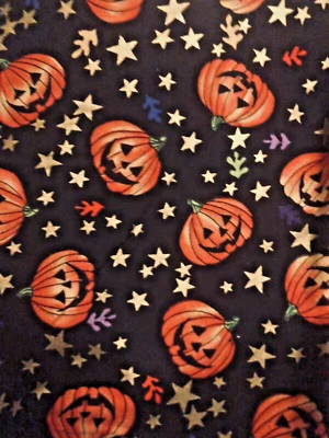 DE COLECCIÓN '96"TRUCO DE TRATO" Calabazas y estrellas metálicas doradas Tesoros atemporales BTFQ Foto 1 de 4