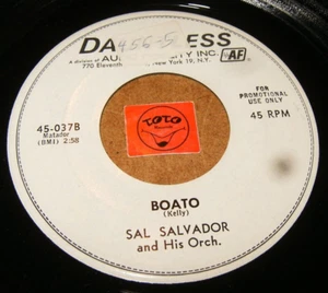 SAL SALVADOR - BOATO - BLUES MARCH  / LISTEN - LATIN JAZZ POPCORN - Picture 1 of 2