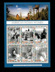 Gambia 2004 - Native American Women - Sheet of 6 Stamps - Scott #2840 - MNH - Picture 1 of 1
