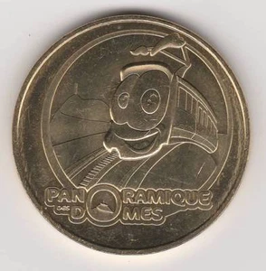 A 2014 TOKEN MEDAILLE SOUVENIR MDP -- 63 870 N°2 PANORAMIQUE DES DÔMES TRAIN - Picture 1 of 2