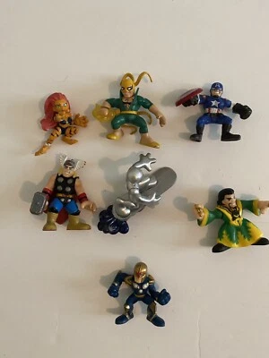 Super Hero Squad Marvel Figura Thor Capitán América Tigra Lote Astilla Surfer Foto 1 de 4