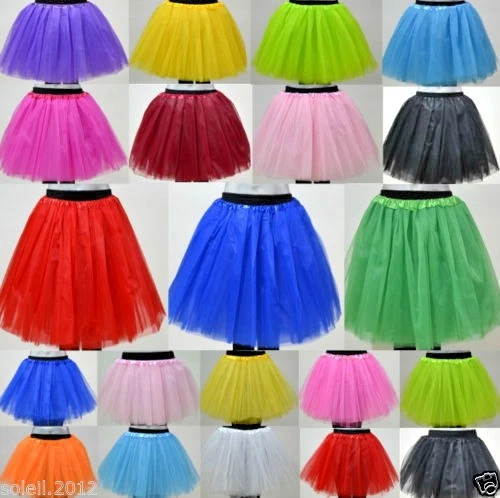 SOLEIL2012 Neu Tütü Tutu Ballettrock Tüllrock 3-5 Lagen Petticoat Ballettkleid Rock Ballett