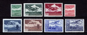 CHECOSLOVAQUIA — SCOTT C10-C17 — JUEGO DE CORREO AÉREO 1930 — MH — SCV $17 - Imagen 1 de 2