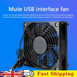 5V USB Computer Case Chassis Cooling Fan Router Set-top Box Silent Mute Cooler - Afbeelding 1 van 7