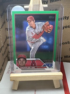 2023 Topps MLB x Players Clubhouse Exclusive SHOHEI OHTANI Green Border /99 RARE - Image 1 of 2