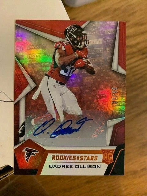 2019 LEAF ROOKIES & STARS QADREE OLLISON 32/99 AUTOGRAPH ROOKIE ~ #154 - Image 1 of 1