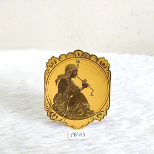 Vintage Lord Krishna Playing Flute Hair Oil Label Old Vanity Collectible PR309 - Picture 1 of 5
