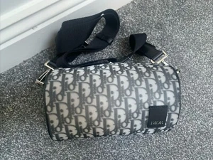 Christian Dior Oblique Jacquard Roller Pouch Bag Rrp 1500 - Picture 1 of 7