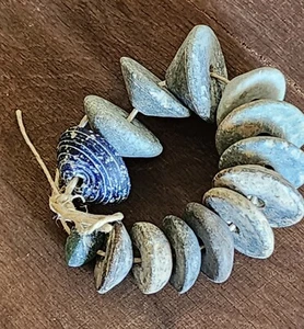 Antique stone beads, natural stone beads from archaeological sites (V1351) - Picture 1 of 7
