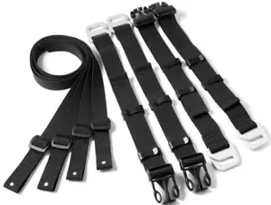 Juego de correas de gancho Kriega EE. UU. para bolsas traseras negras (KAMBS) - Imagen 1 de 1