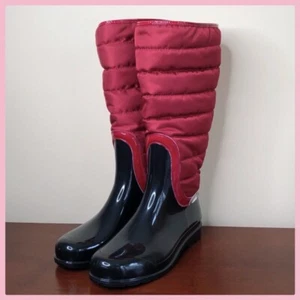 Burberry Black & Raspberry Check Nova Ski Vernon Bi-Mat Ski Boot US 7.5 EUR 38 - Picture 1 of 12