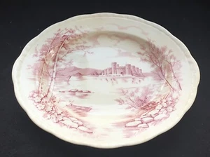 Alfred Meakin Staffordshire England Platter QUEENS CASTLE Pink Rose Color NICE - Picture 1 of 12